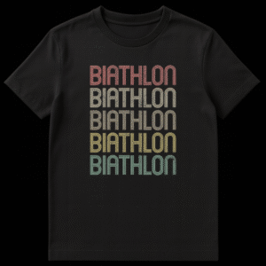 Game Day t-shirt featuring a distressed, multi-line Varsity Stripe font with rounded corners, evoking a retro collegiate sports theme on Black t-shirt